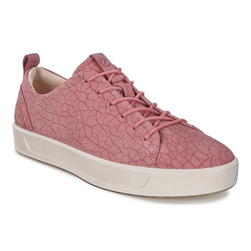 Women Flats Ecco Soft 8 Ladies - Sneakers Pink - India JCAPNM684